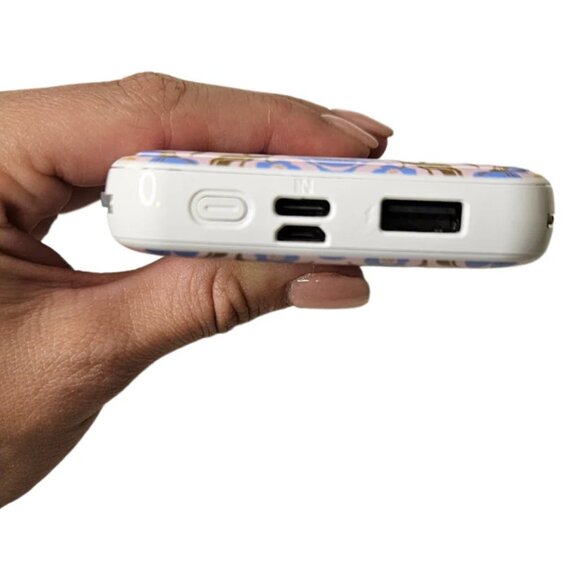 *NIB* Portable Phone Charging Bank in Amalfi Lemon Design - Picture 5 of 11